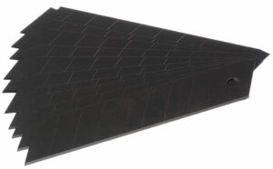 Лезвия для ножей 18 х 0.5 мм, чёрные калёные, 7 сегм., 10 шт/уп