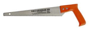 Ножовка по дереву 300 мм, шаг зуба 4 мм, для продольного поперечного распила, 