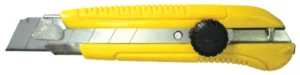 Нож 25 мм пластиковый корпус, металлическая направляющая