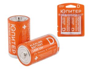 Батарейка D LR20 1,5V alkaline 2шт. ЮПИТЕР, JP 2104