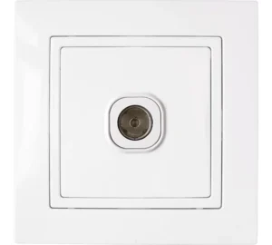 Розетка 1-ая телевизионная (скрытая) карбон, Astrum, Bylectrica (ТР-6541карб) (BYLECTRICA)