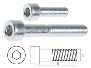 Винт М8х25 мм с внутр. шестигр., цинк, кл.пр. 8.8, DIN 912 (5 кг) STARFIX (SMV1-33729-5)