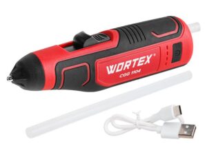 Аккум. клеевой пистолет WORTEX CGG 1104 в кор. 4В, 7.2 мм (1334530)