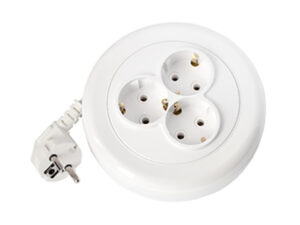 Удлинитель на катушке 2,5м (3 роз., 2.5кВт, с/з, ПВС 3х1) Bylectrica (У10-3702.5м) (BYLECTRICA)