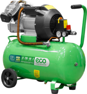 Компрессор ECO AE-502-3 коаксиальный (440 л/мин, 8 атм, коаксиальный, масляный, ресив. 50 л, 220 В, 2.20 кВт)