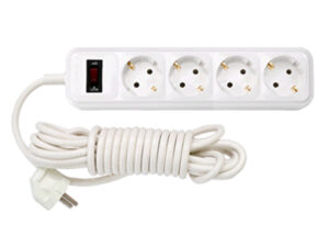 Удлинитель бытовой 3,5м (4 роз., 2.5кВт, с/з, ПВС 3х0,75) Bylectrica (со встроенным ограничителем тока) (У10-328 3.5м) (BYLECTRICA)
