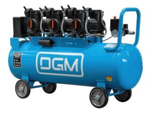 Компрессор DGM AC-6100LD безмасляный (450 л/мин, 8 атм, коаксиальный, безмасляный, электр. блок упр., ресив. 100 л, 230 В, 2,4 кВт) (DG2720-3)