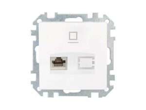 Розетка 1-ая компьютерная (скрытая) белая, Стиль, Bylectrica (РК18-007) (BYLECTRICA)