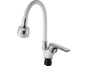 Смеситель для кухни D35-A, серия 290 белый, ECONOCE (Гибкий двухрежимный излив) (EC0291WT)