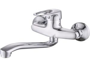 Смеситель для кухни D40-A, серия 240, ECONOCE (Короткий поворотный L-излив. Эксцентриков нет) (EC0243)