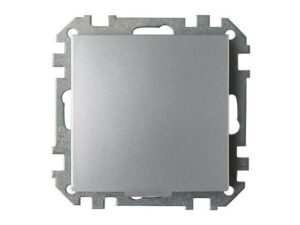 Розетка 1-ая (скрытая, с/з, с крышкой, з/ш) серебро, Стиль, Bylectrica (РС16-536сер) (BYLECTRICA)