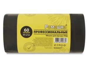 Мешки для мусора, 60 л, 50 шт, 