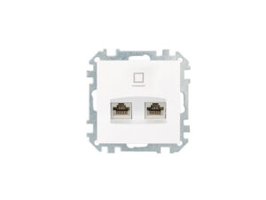 Розетка 2-ая компьютерная (скрытая) белая, Стиль, Bylectrica (РК216-015) (BYLECTRICA)