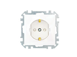 Розетка 1-ая (скрытая, с/з, з/ш) белая, Стиль, Bylectrica (РС16-529) (BYLECTRICA)