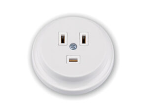 Розетка силовая РС32-076 BYLECTRICA (1-ая к электроплите (скрытая, с/з) белая (для В32-071))