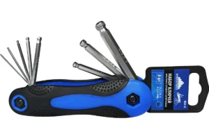 Набор ключей имбусовых складных шестигранных 8 предм. Т1.5 – Т8, Vertextools
