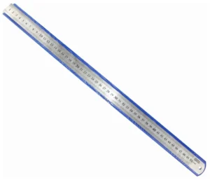 Линейка измерительная 300 мм, металлическая, Vertextools