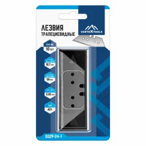 Лезвия трапециевидные Vertextools тип А24, в блистере 10 шт