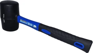 Киянка резиновая 225 гр. белая резина, фибергласовая рукоятка, Vertextools