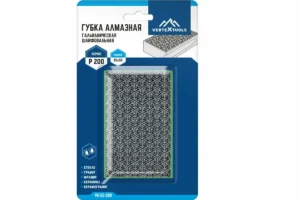 Губка алмазная гальваническая шлифовальная 90 х 55 мм р100, Vertextools