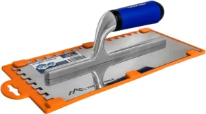 Гладилка зубчатая 280 х 128 мм зуб полукруглый 14 х 14, Vertextools