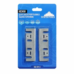 Ножи для электрорубанка односторонние 2 шт, 102 х 29 х 3 мм, Vertextools